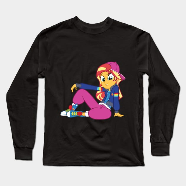 Sunset Shimmer Being Cool Long Sleeve T-Shirt by Wissle